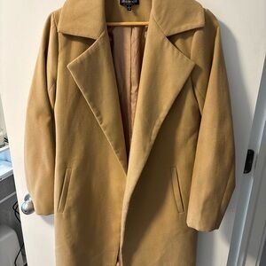 Fashion Nova Tan Pea Coat